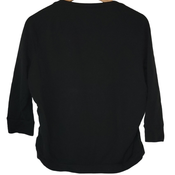 NY & Co. Women's Faux Leather Sweater Size Medium - Picture 2 of 4